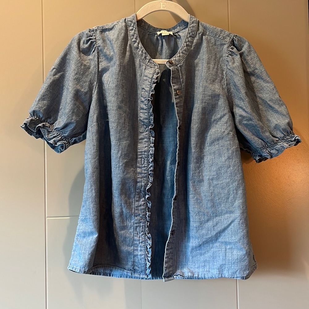 JCrew chambray shirt, size S